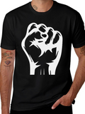 Empowered Fist Graphic Tee - Black