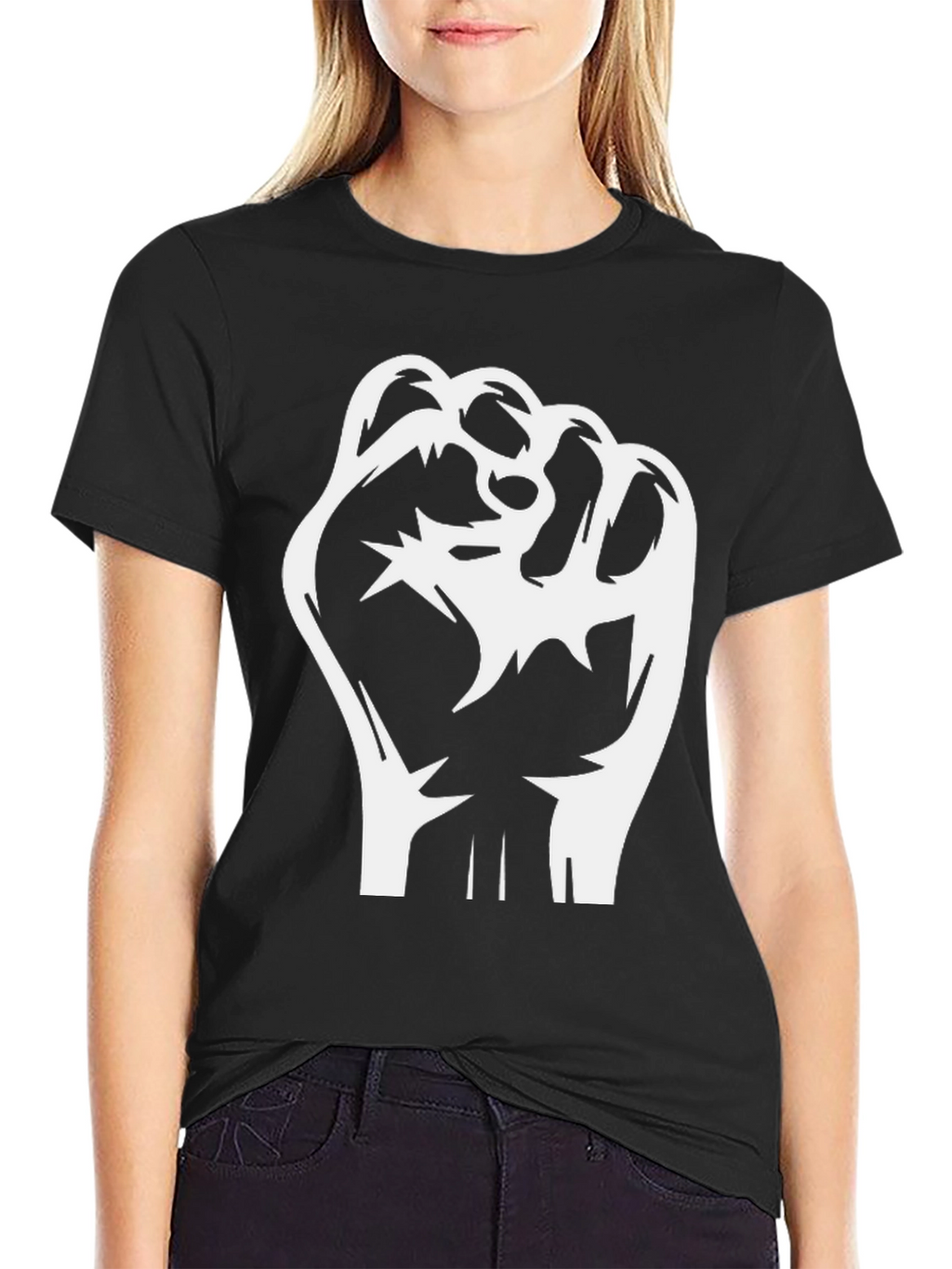 Empowered Fist Graphic Tee - Black