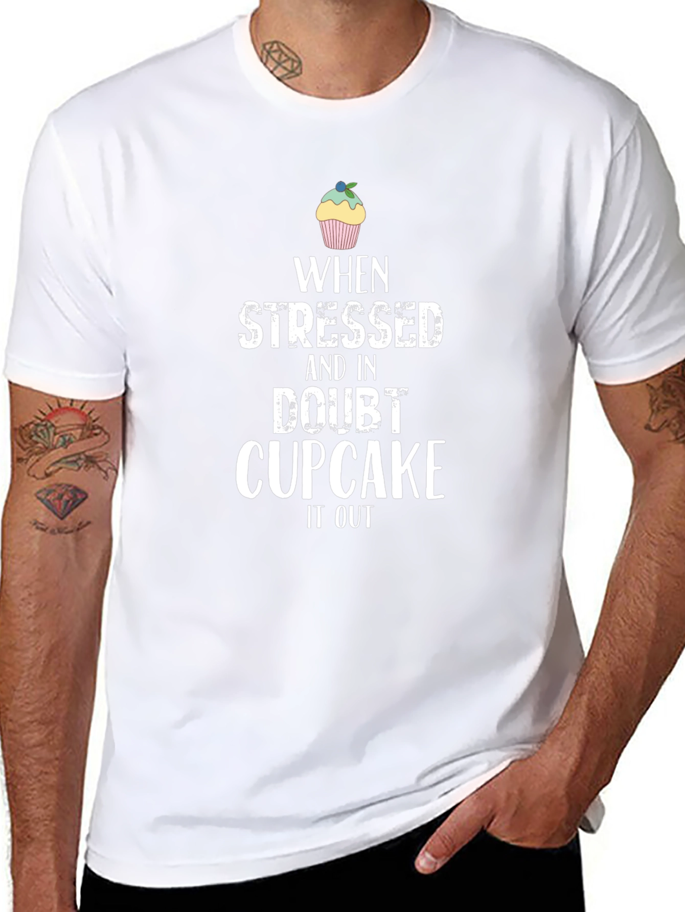 Cupcake It Out Black T-Shirt