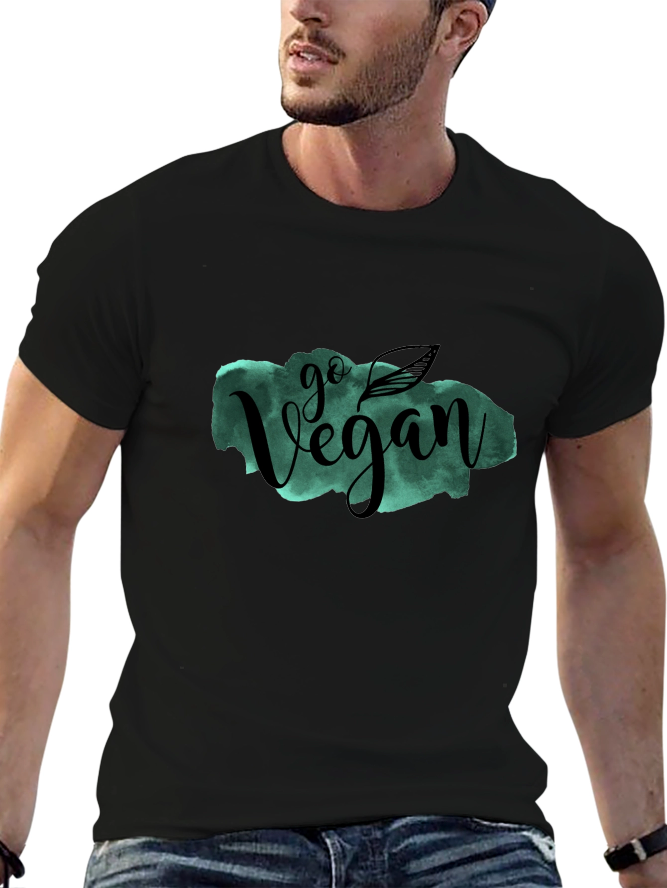 Go Vegan Black T-Shirt