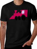 Funky Train Graphic Tee - Quirky Style