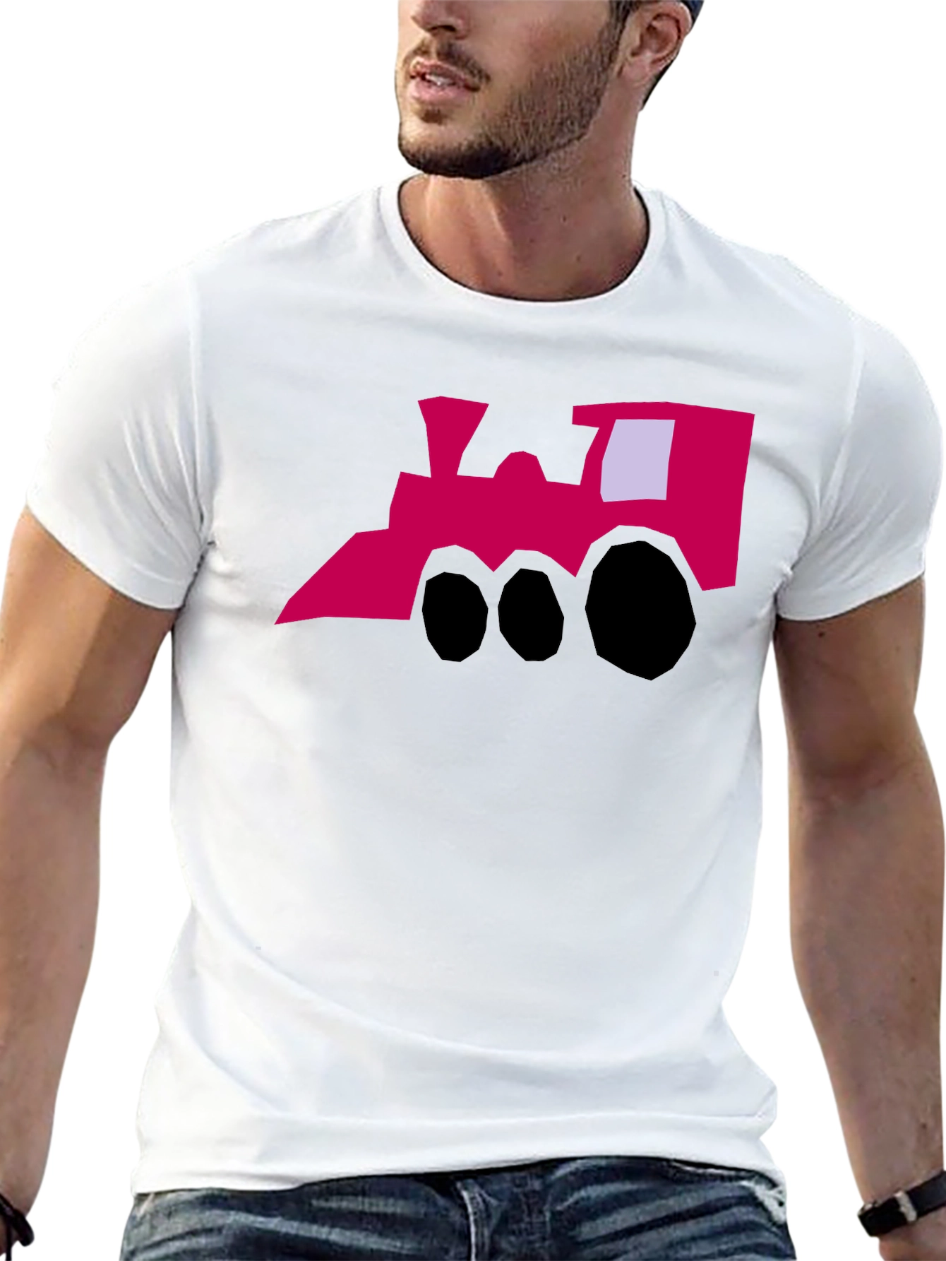 Funky Train Graphic Tee - Quirky Style