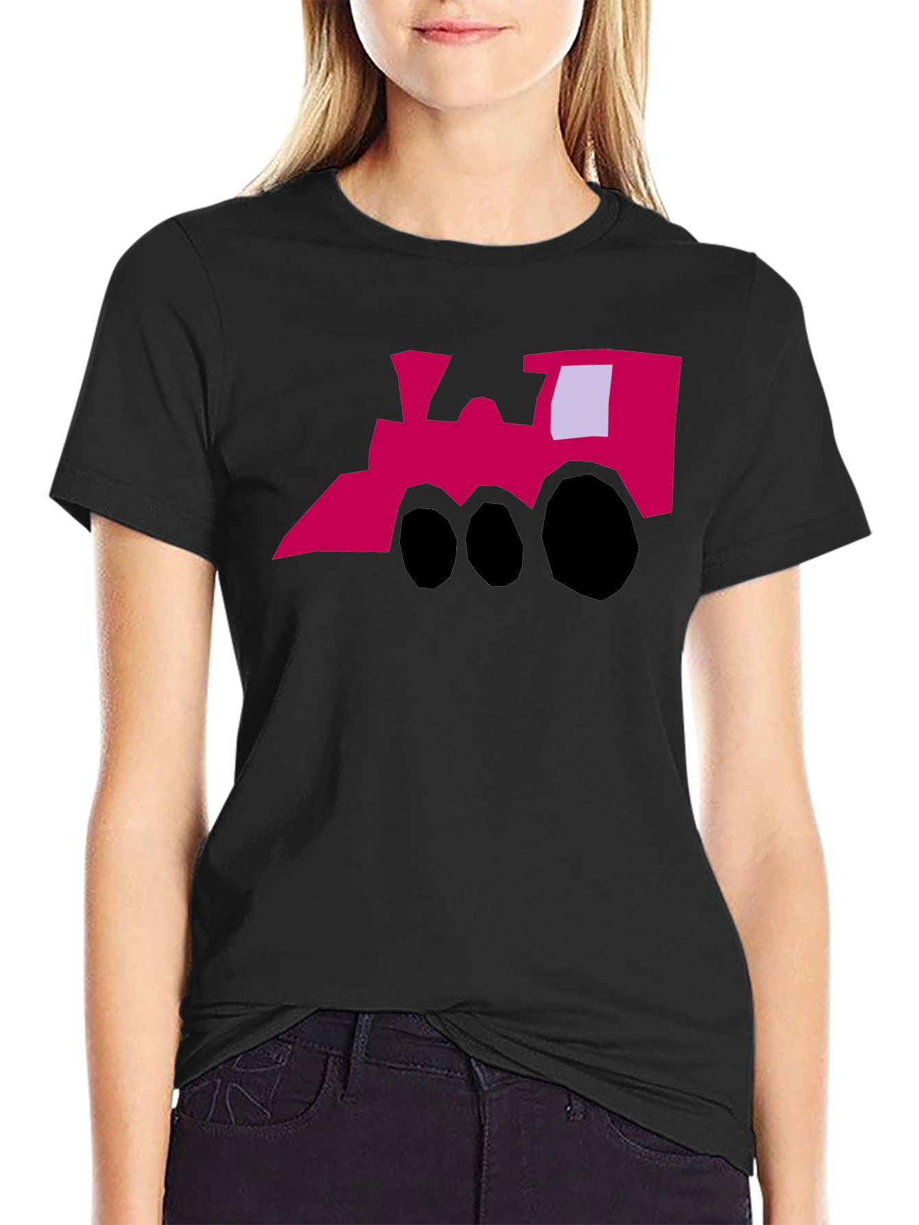 Funky Train Graphic Tee - Quirky Style