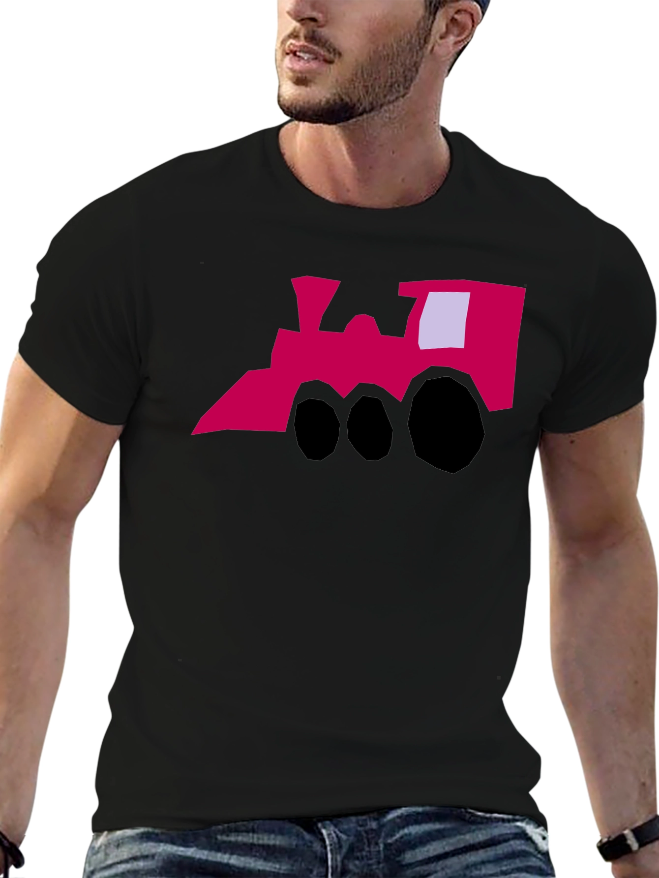 Funky Train Graphic Tee - Quirky Style