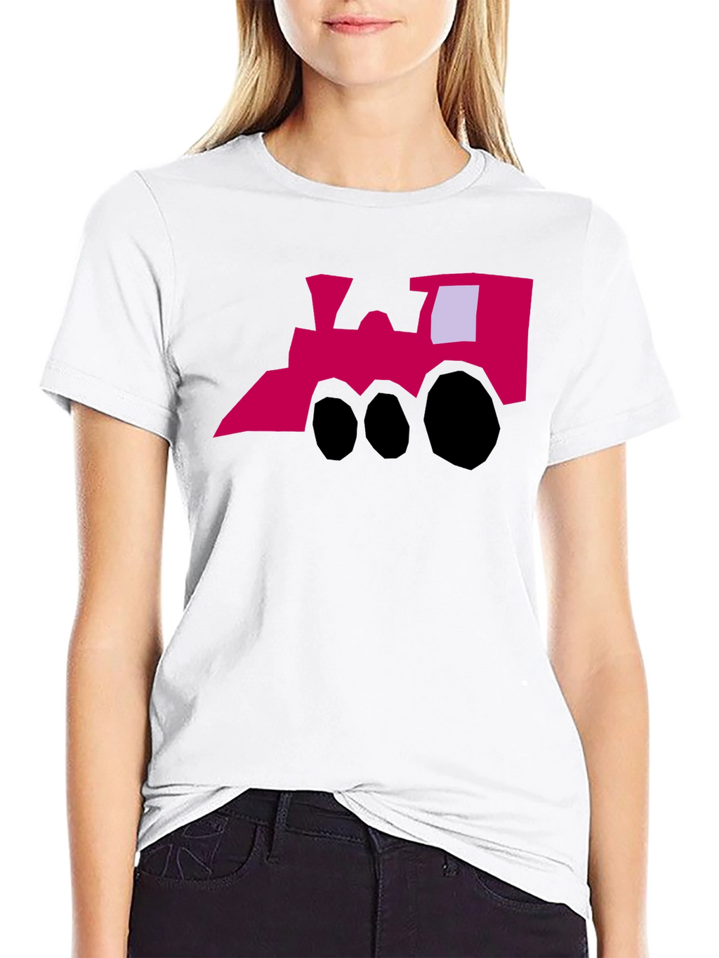 Funky Train Graphic Tee - Quirky Style