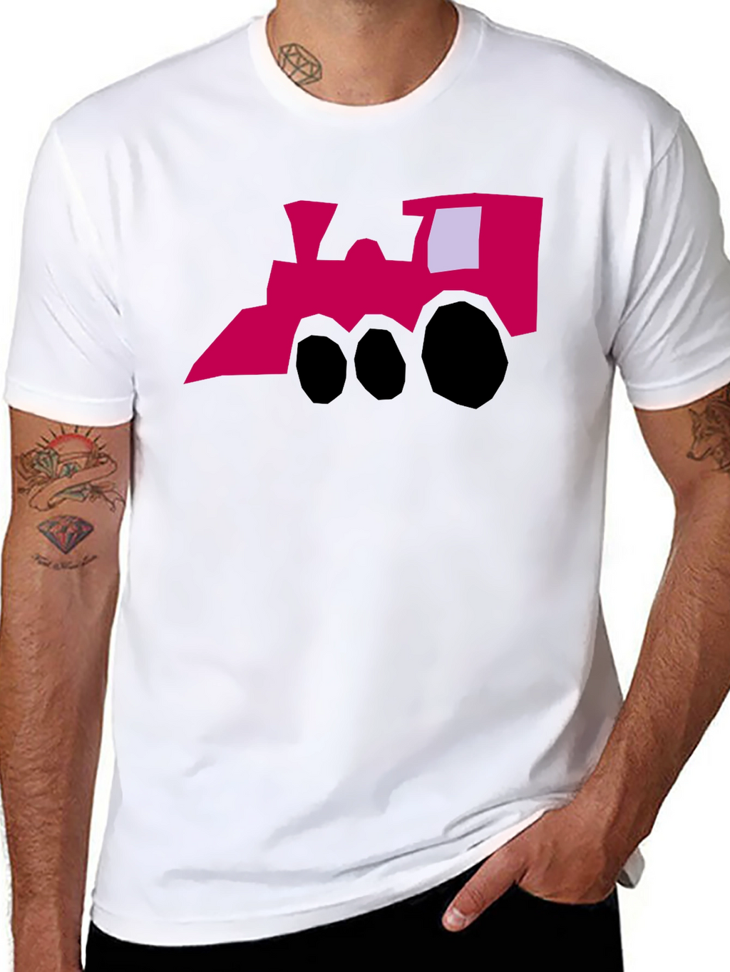 Funky Train Graphic Tee - Quirky Style