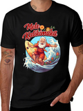 Mele Kalikimaka Santa Surfing T-Shirt
