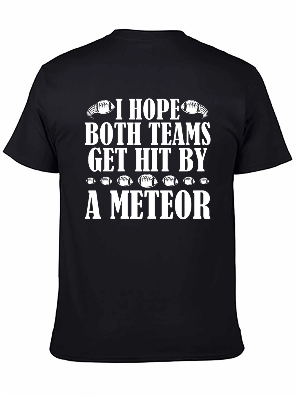 Funny Football Meteor T-Shirt for Game Day