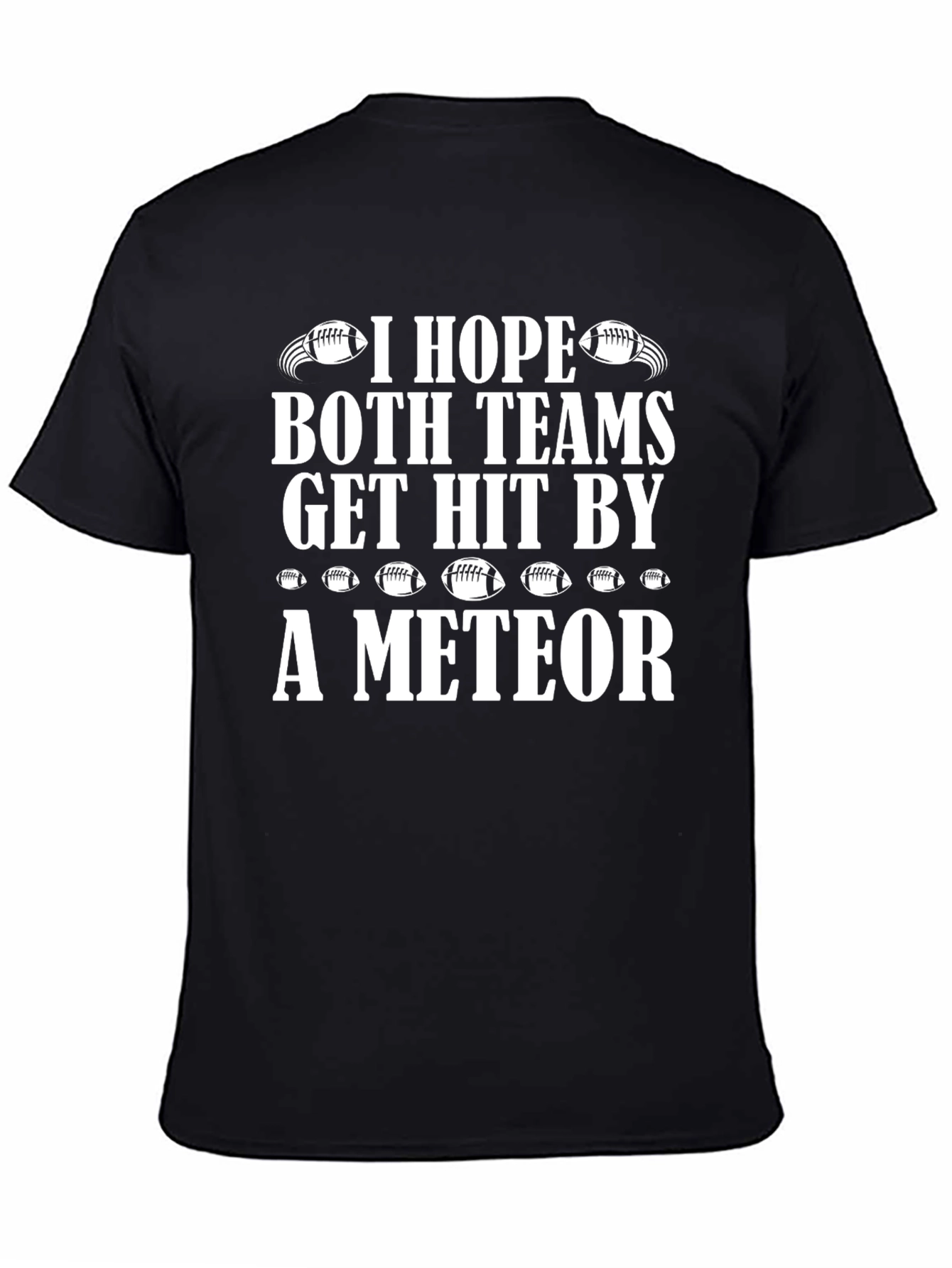 Funny Football Meteor T-Shirt for Game Day