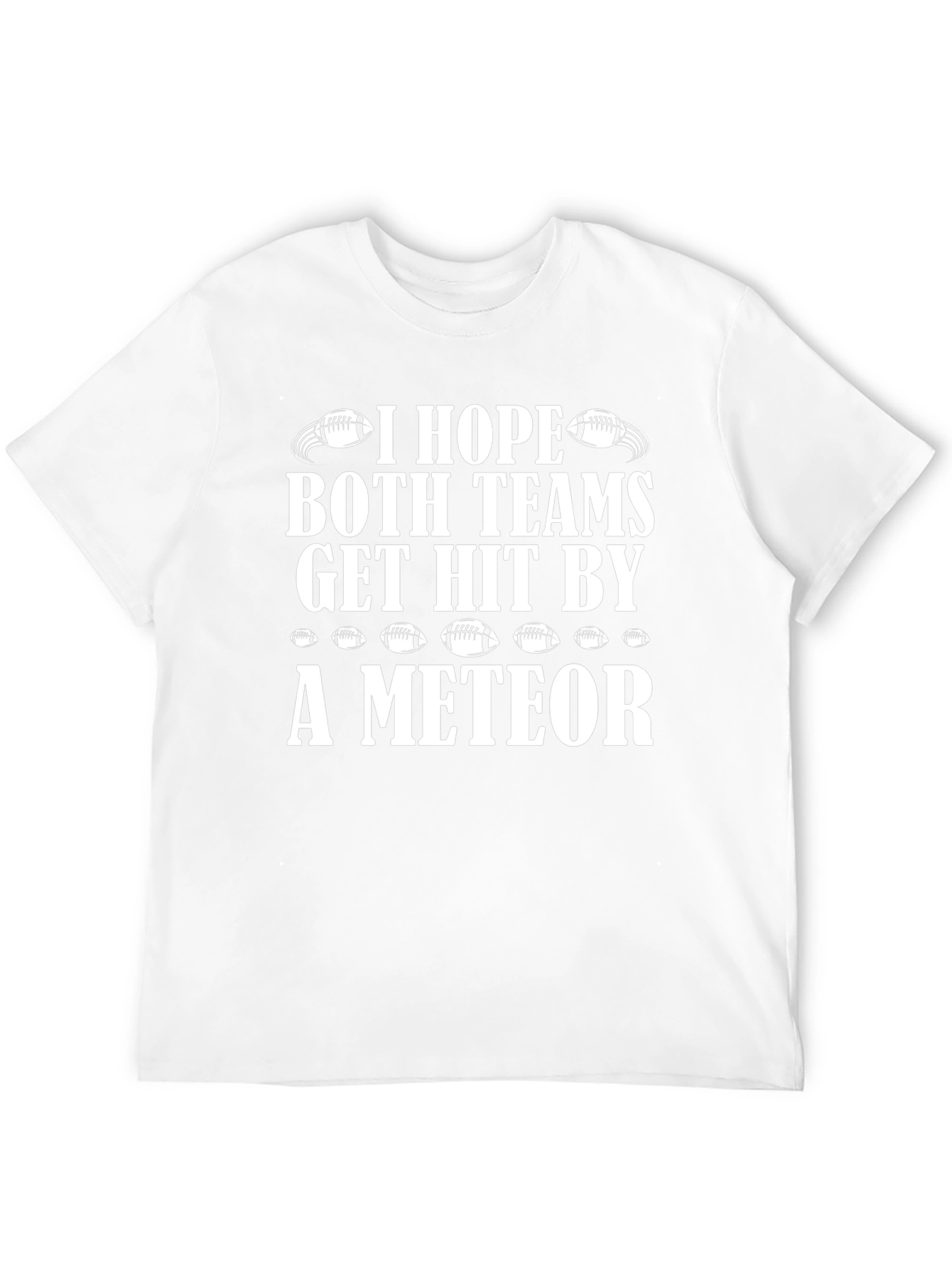 Funny Football Meteor T-Shirt for Game Day