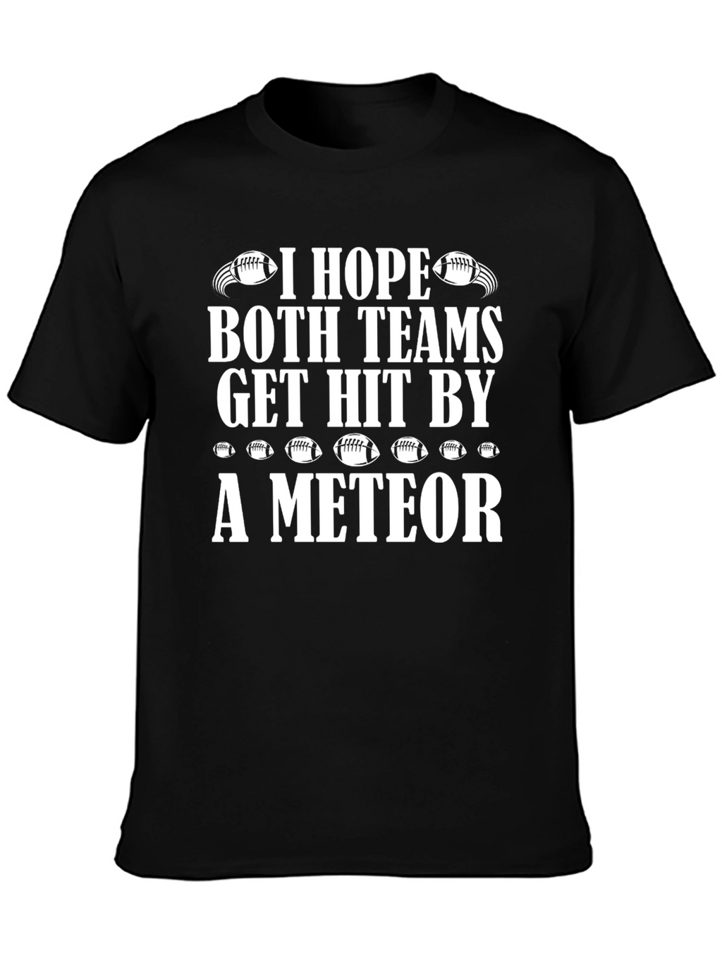 Funny Football Meteor T-Shirt for Game Day