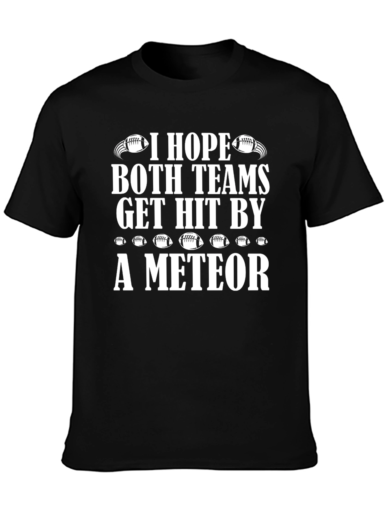 Funny Football Meteor T-Shirt for Game Day