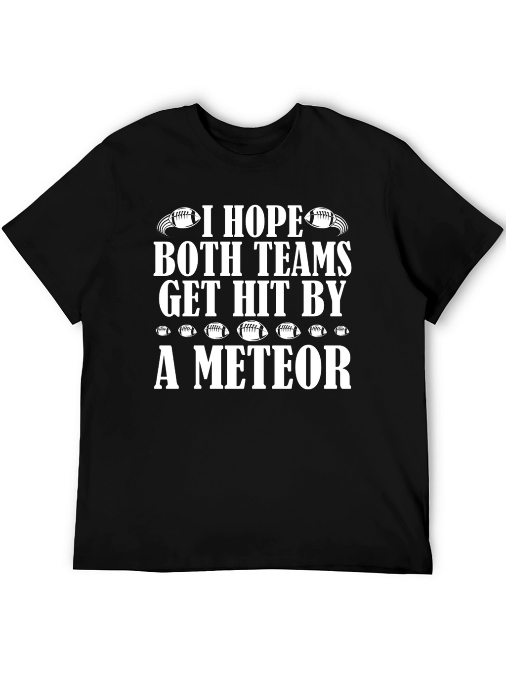 Funny Football Meteor T-Shirt for Game Day
