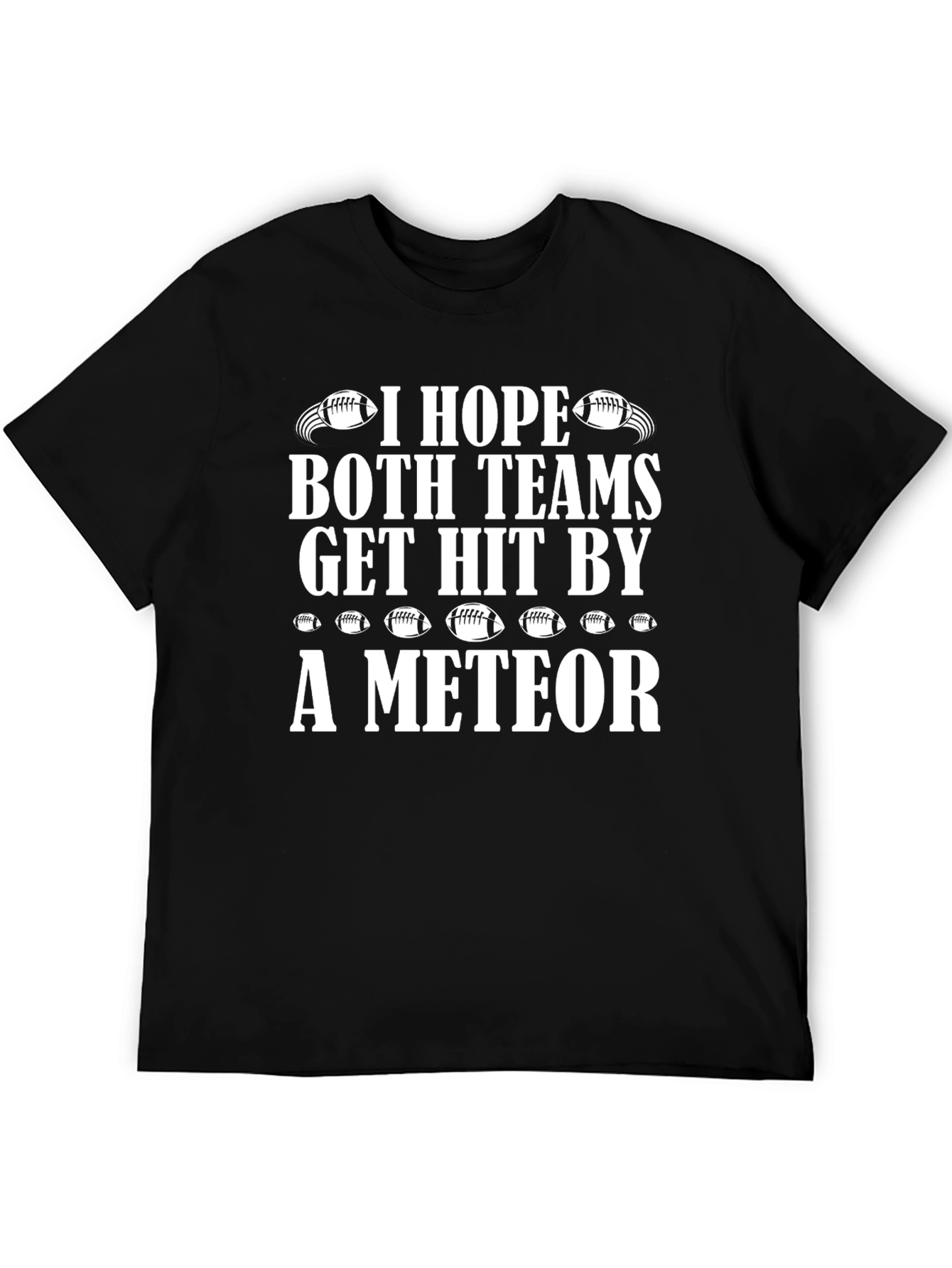 Funny Football Meteor T-Shirt for Game Day