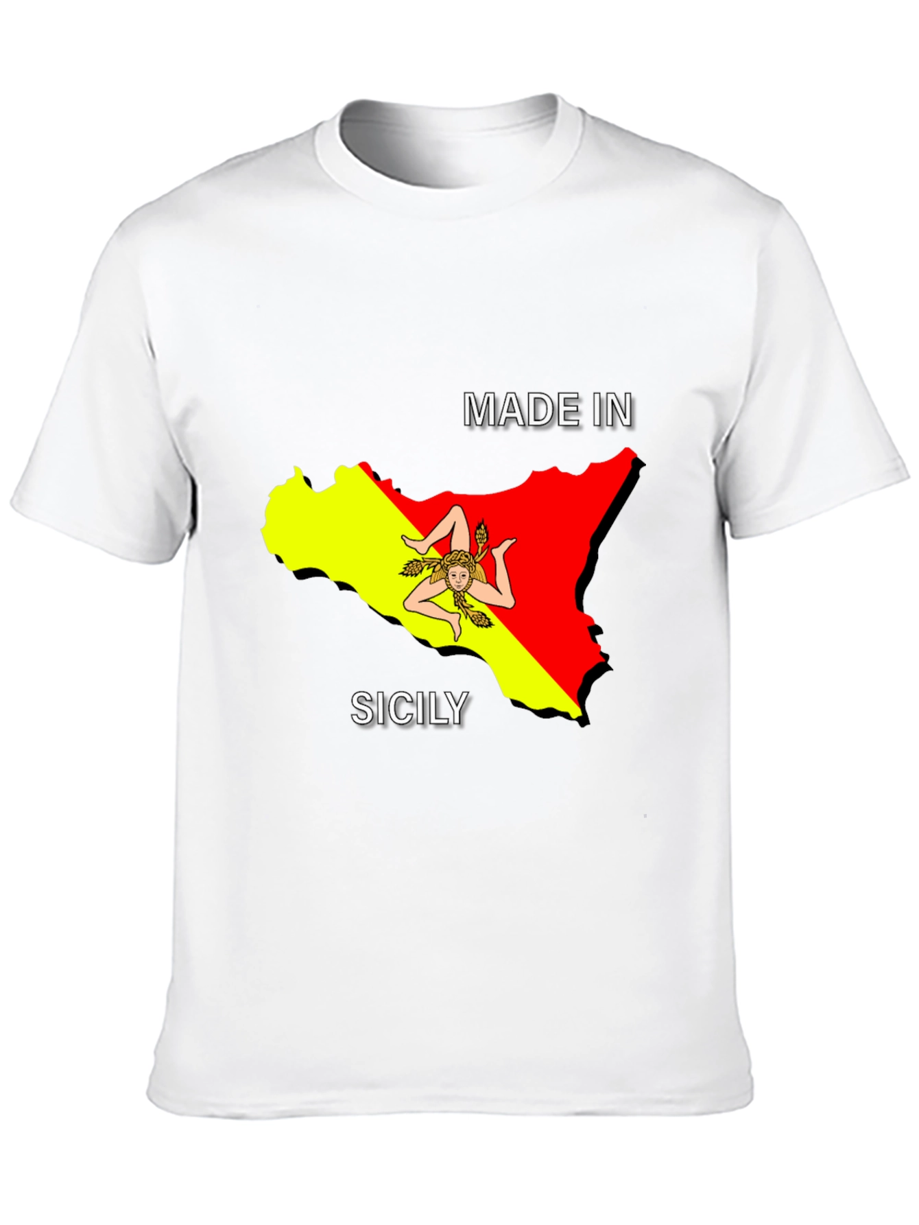Sicily Pride Tee - Made In Sicily Black T-Shirt