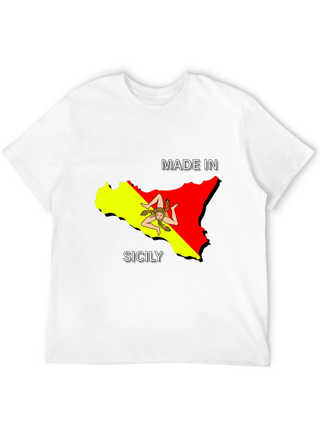 Sicily Pride Tee - Made In Sicily Black T-Shirt