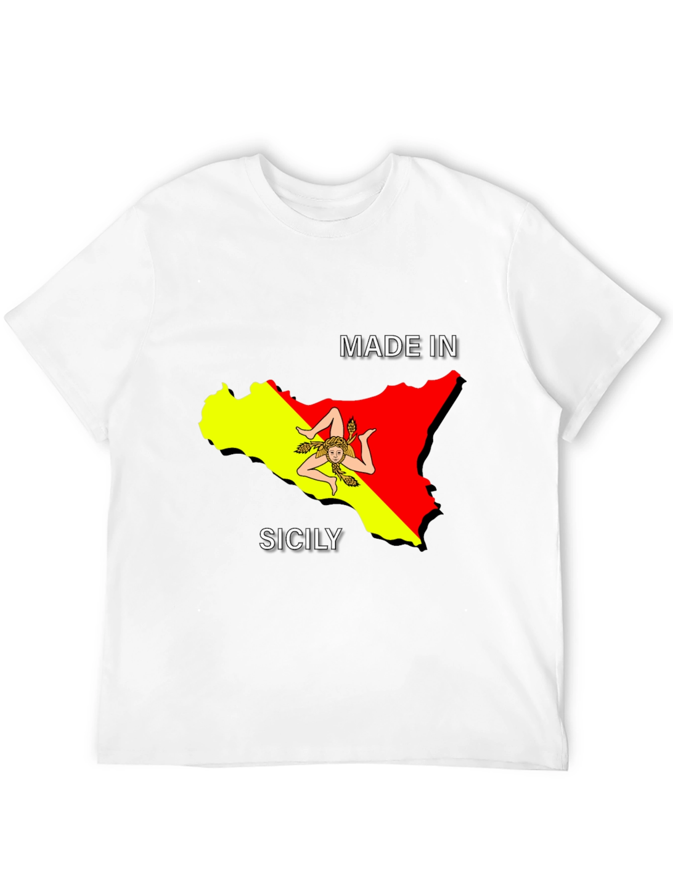 Sicily Pride Tee - Made In Sicily Black T-Shirt