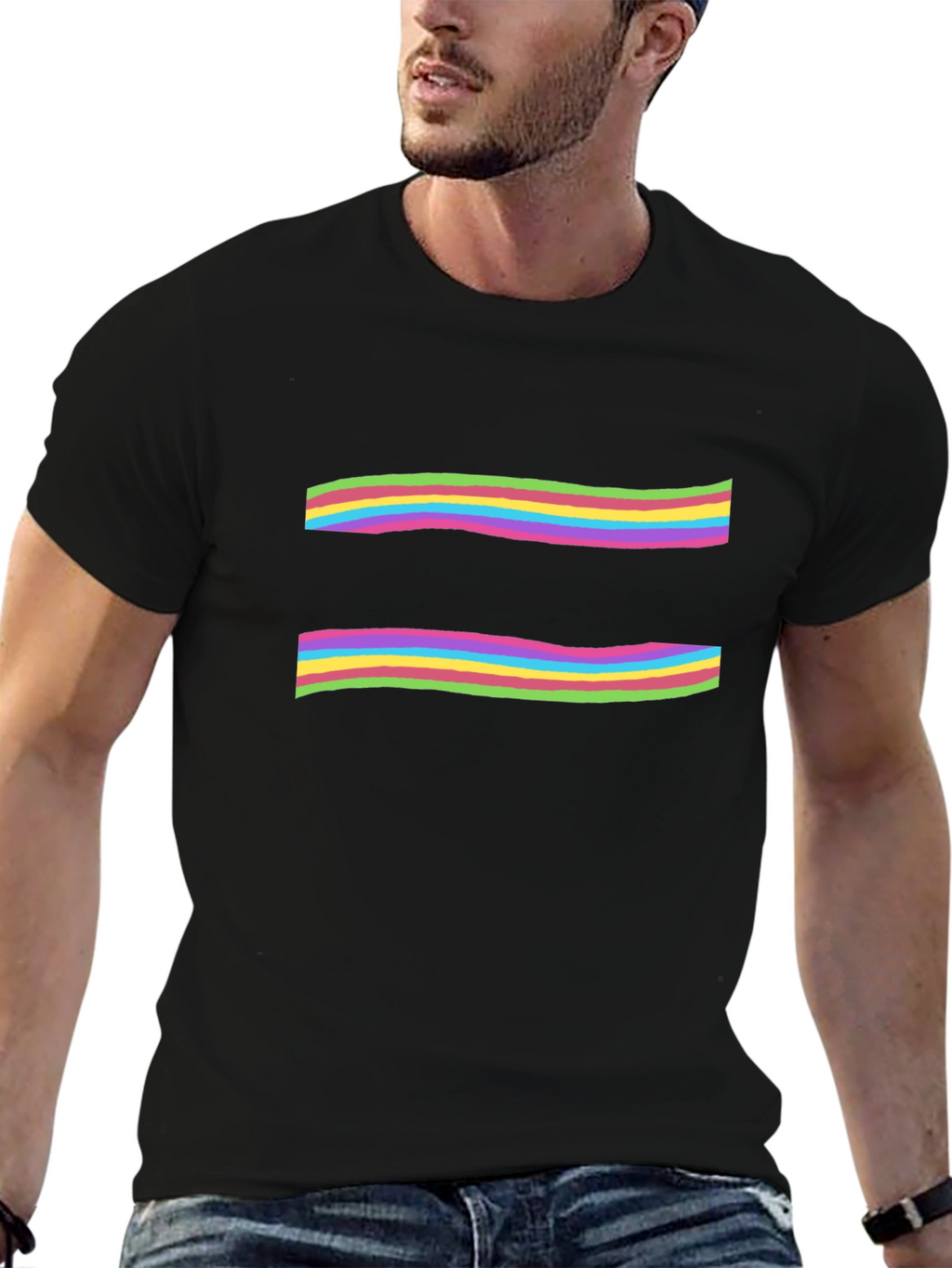 Equality Rainbow Striped T-Shirt