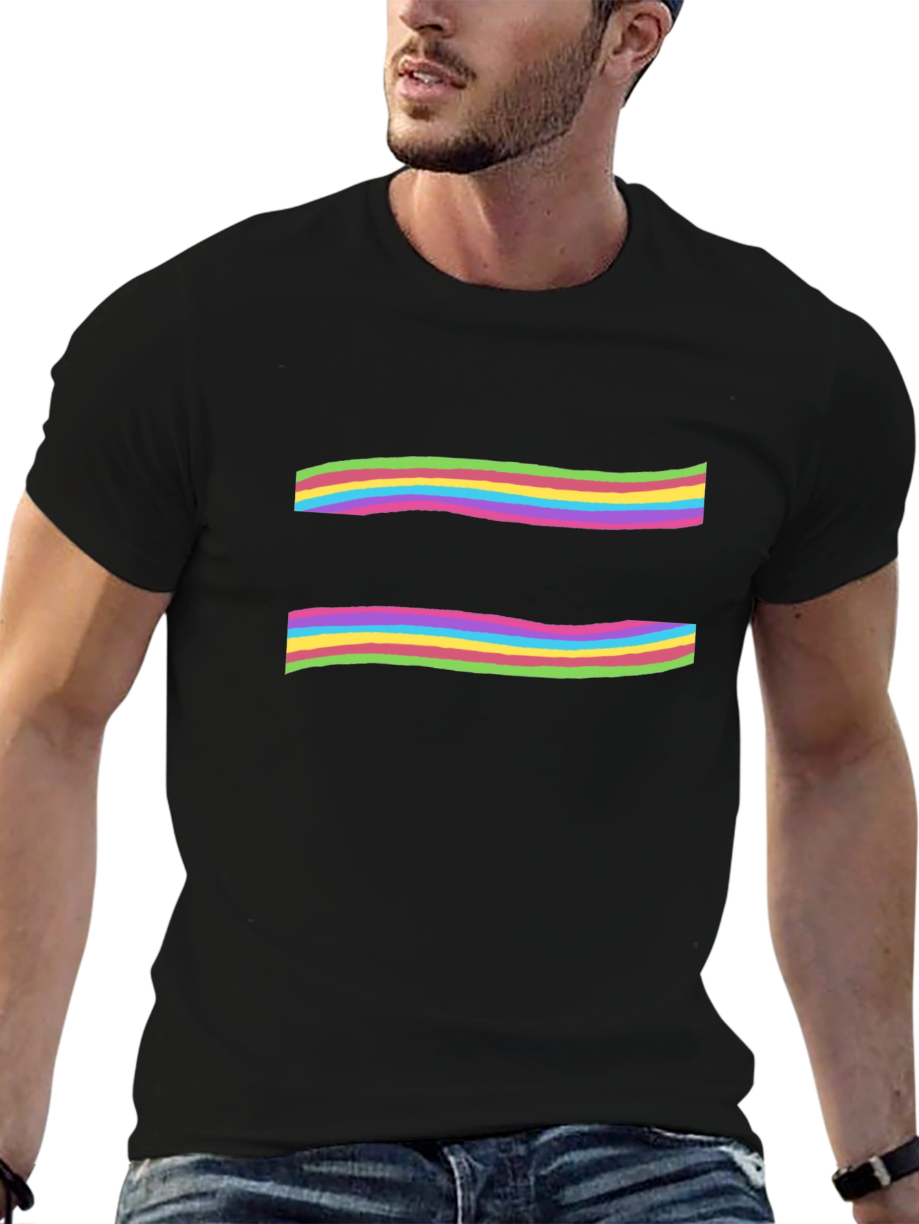 Equality Rainbow Striped T-Shirt