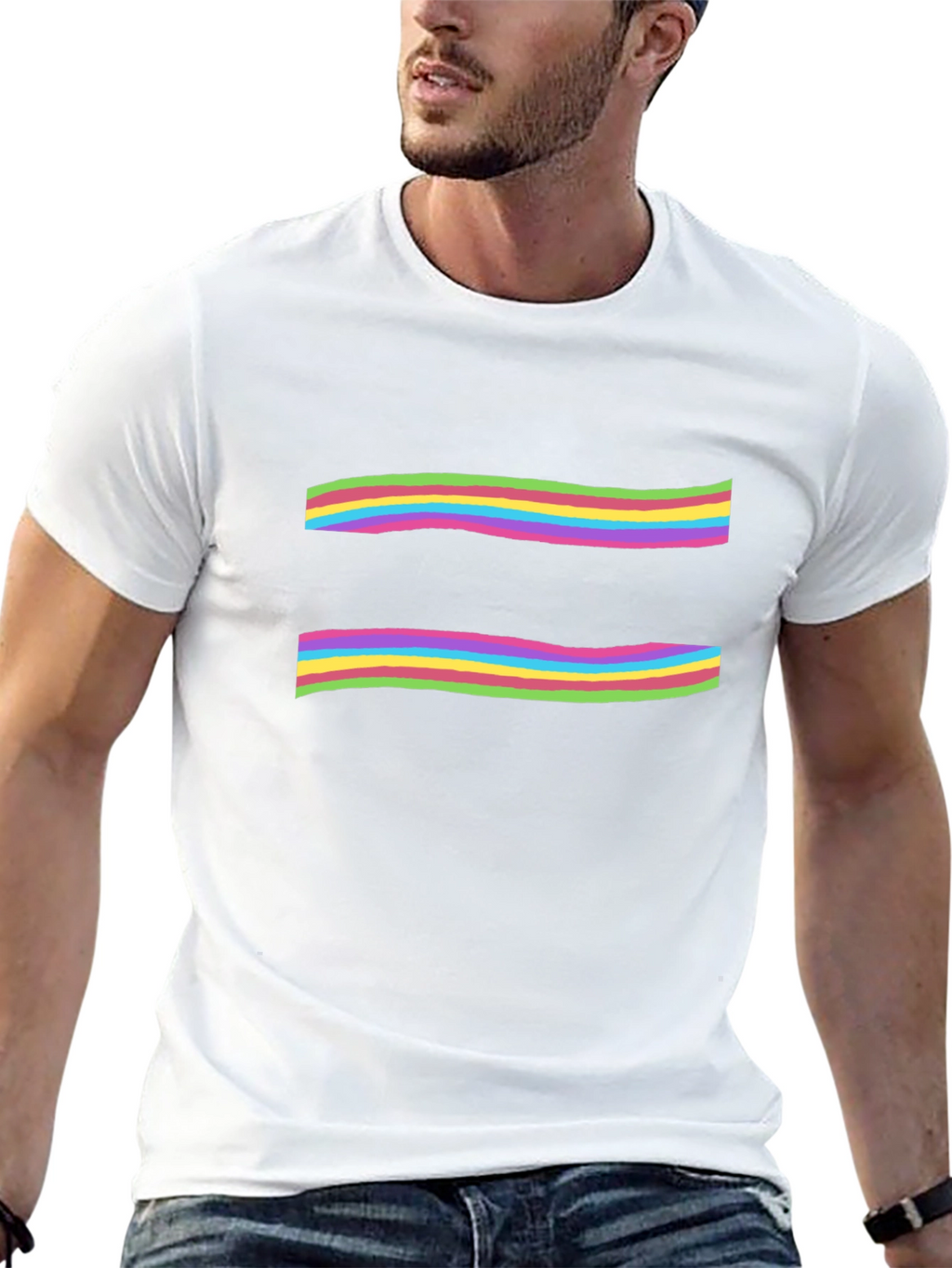 Equality Rainbow Striped T-Shirt