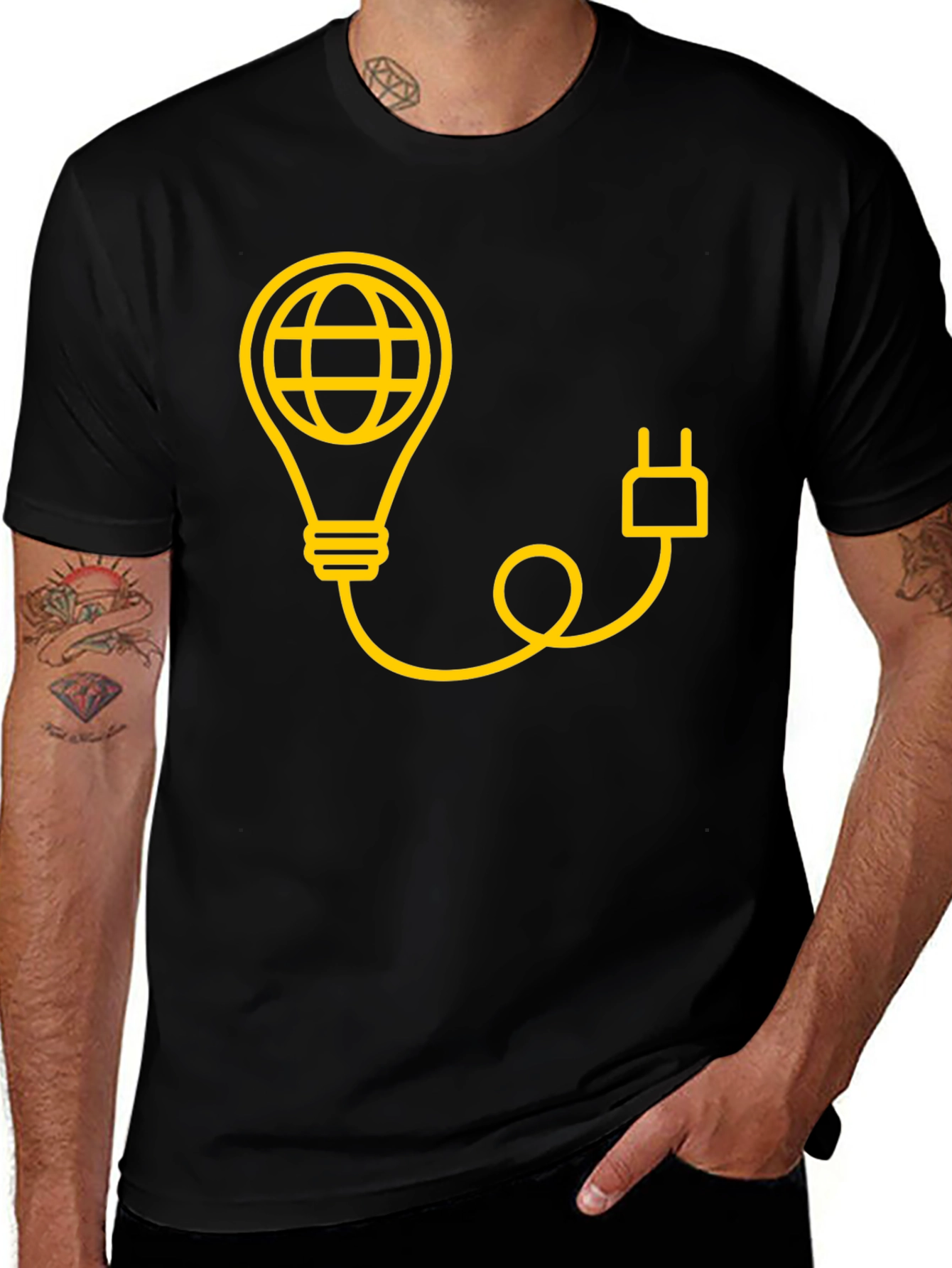 Earth Bulb Tee - Power Up Your Style