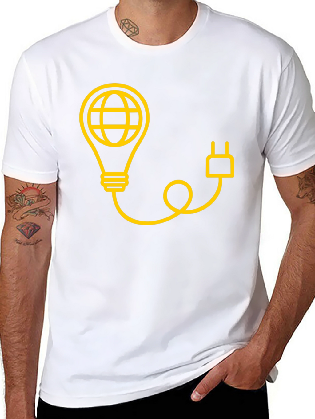 Earth Bulb Tee - Power Up Your Style