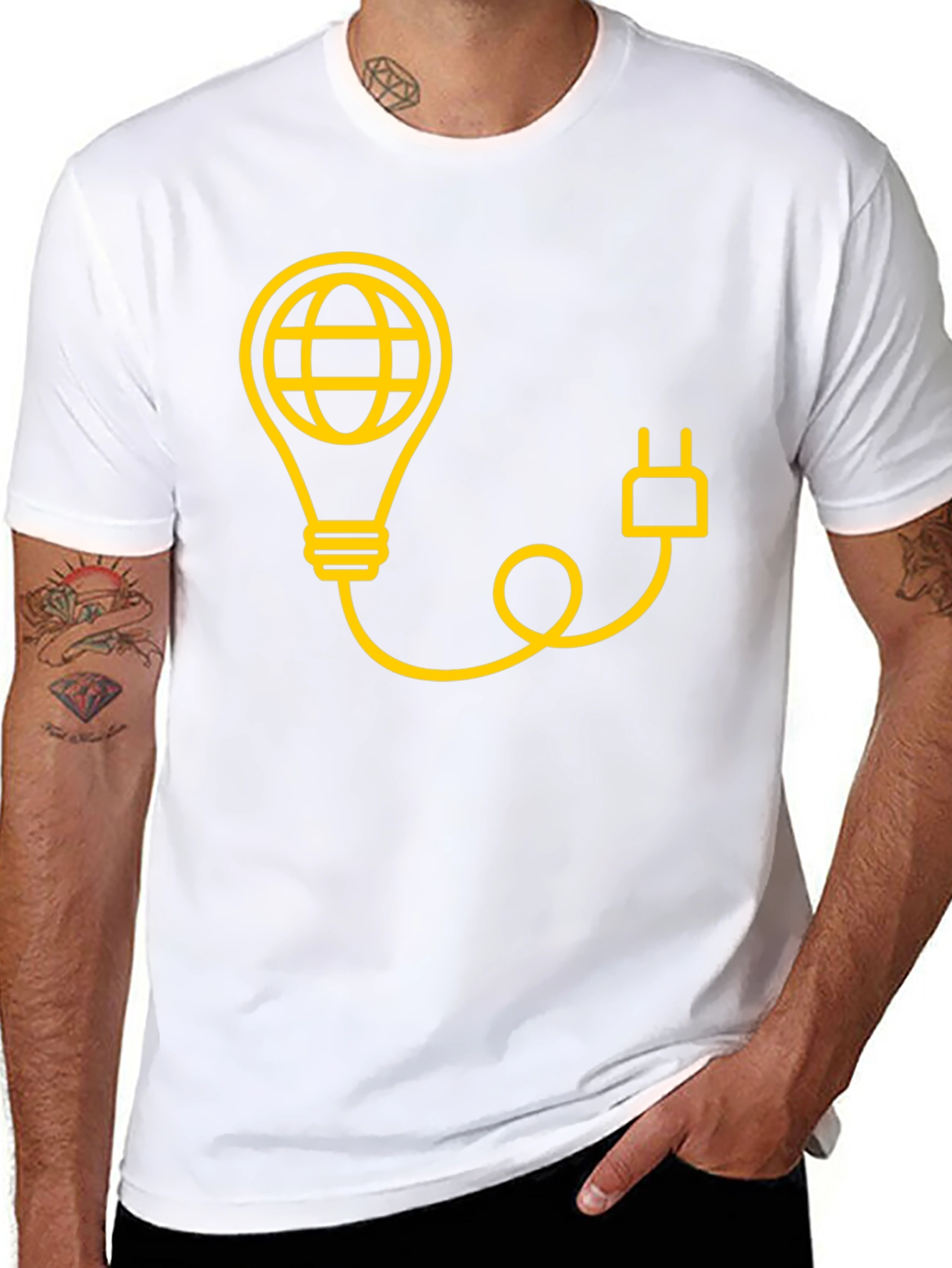 Earth Bulb Tee - Power Up Your Style