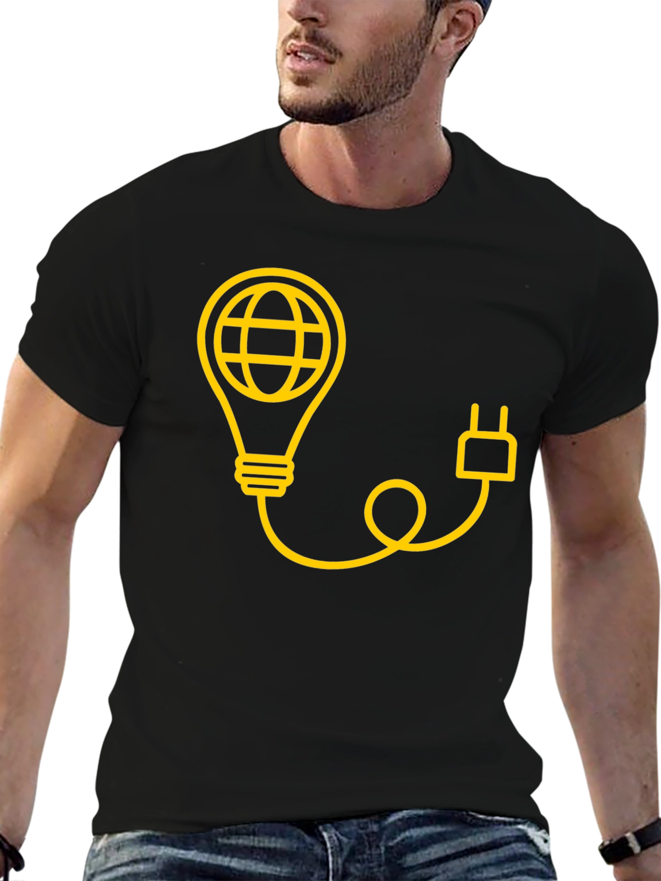 Earth Bulb Tee - Power Up Your Style