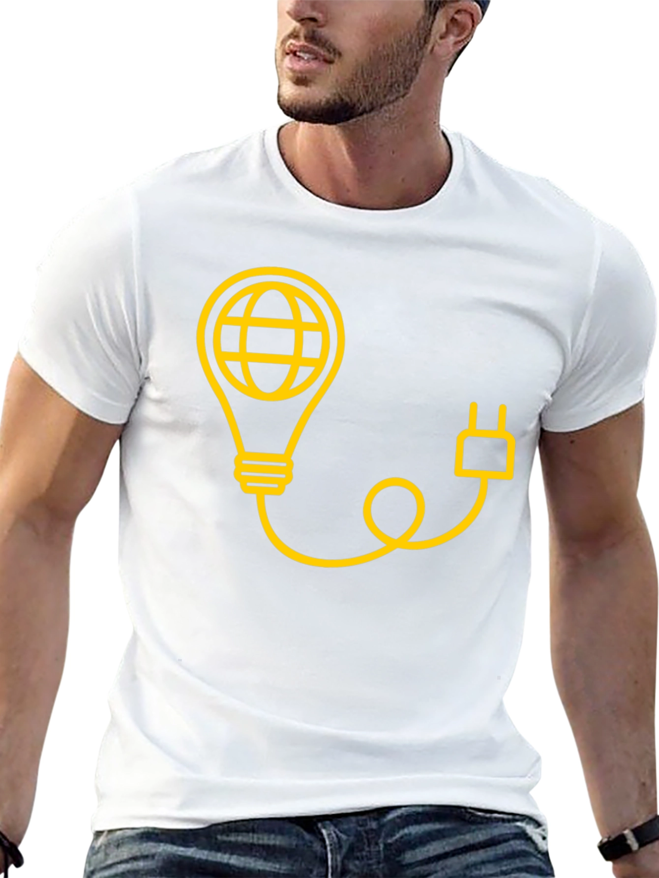 Earth Bulb Tee - Power Up Your Style