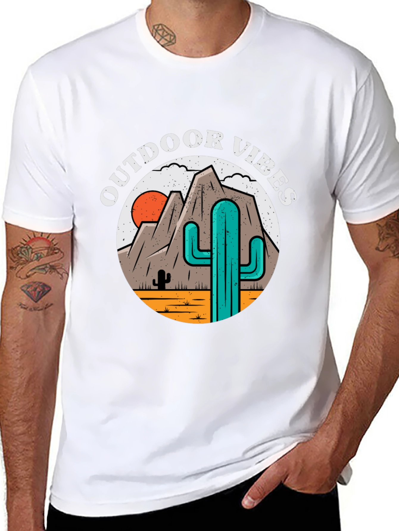 Outdoor Vibes Desert Graphic T-Shirt