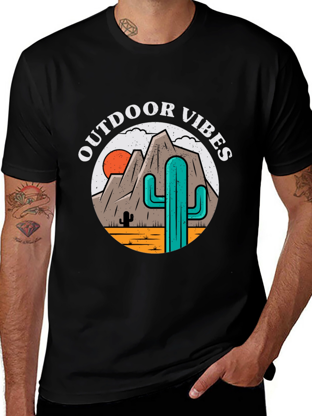 Outdoor Vibes Desert Graphic T-Shirt