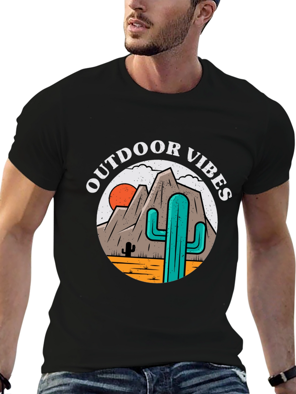 Outdoor Vibes Desert Graphic T-Shirt