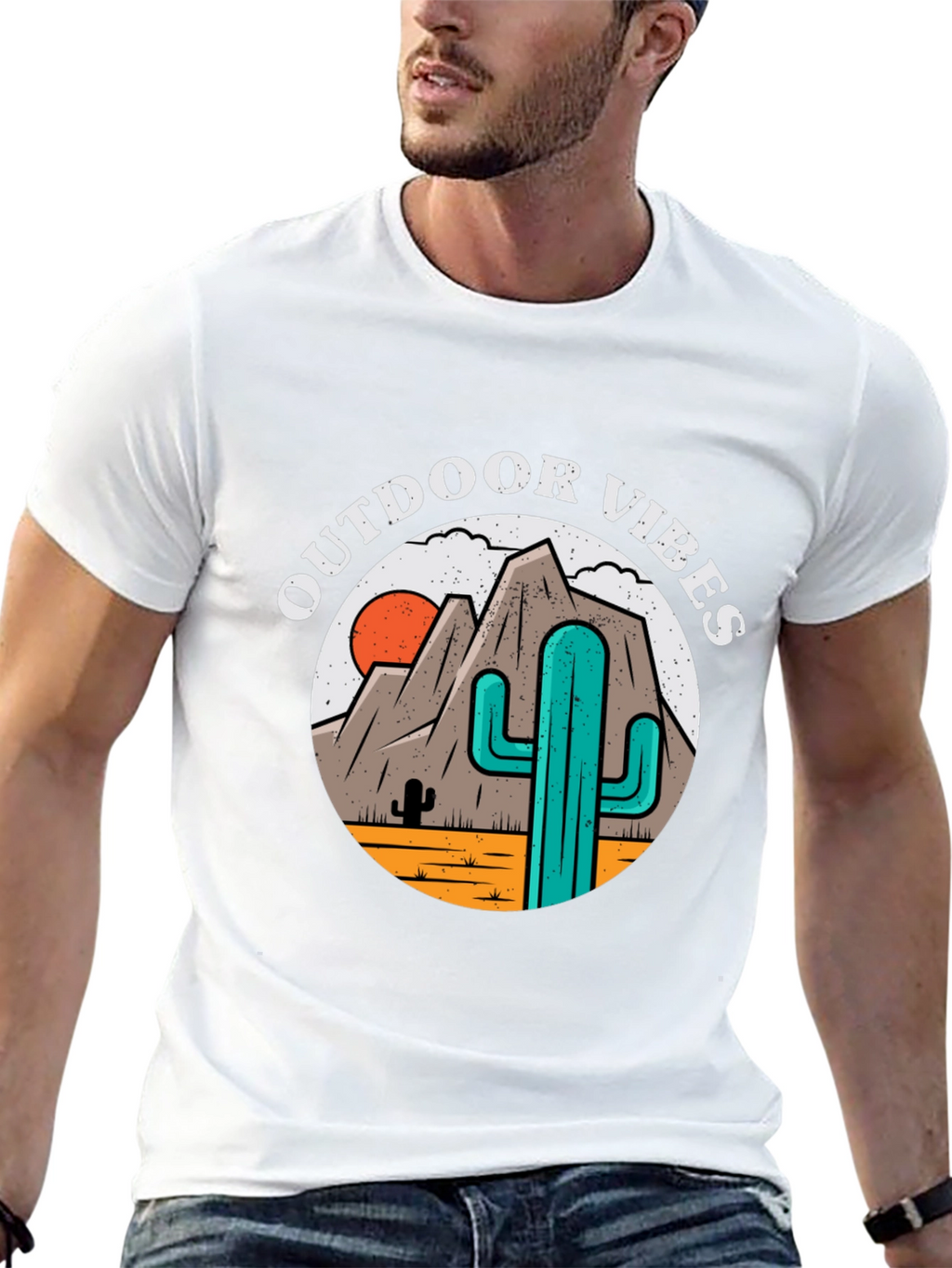 Outdoor Vibes Desert Graphic T-Shirt