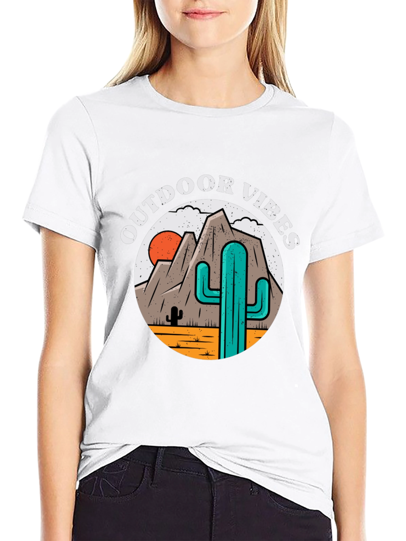 Outdoor Vibes Desert Graphic T-Shirt