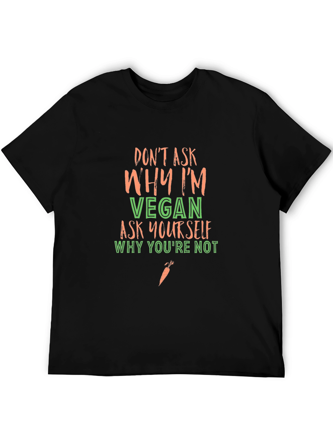 Vegan Statement T-Shirt - Ask Yourself Why