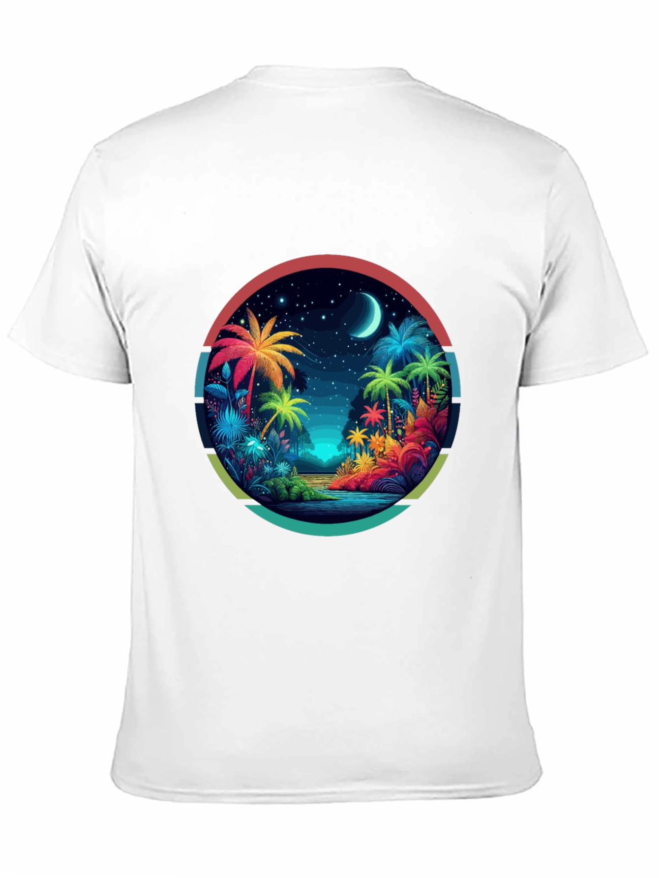 Tropical Palms Graphic Tee - Island Vibes