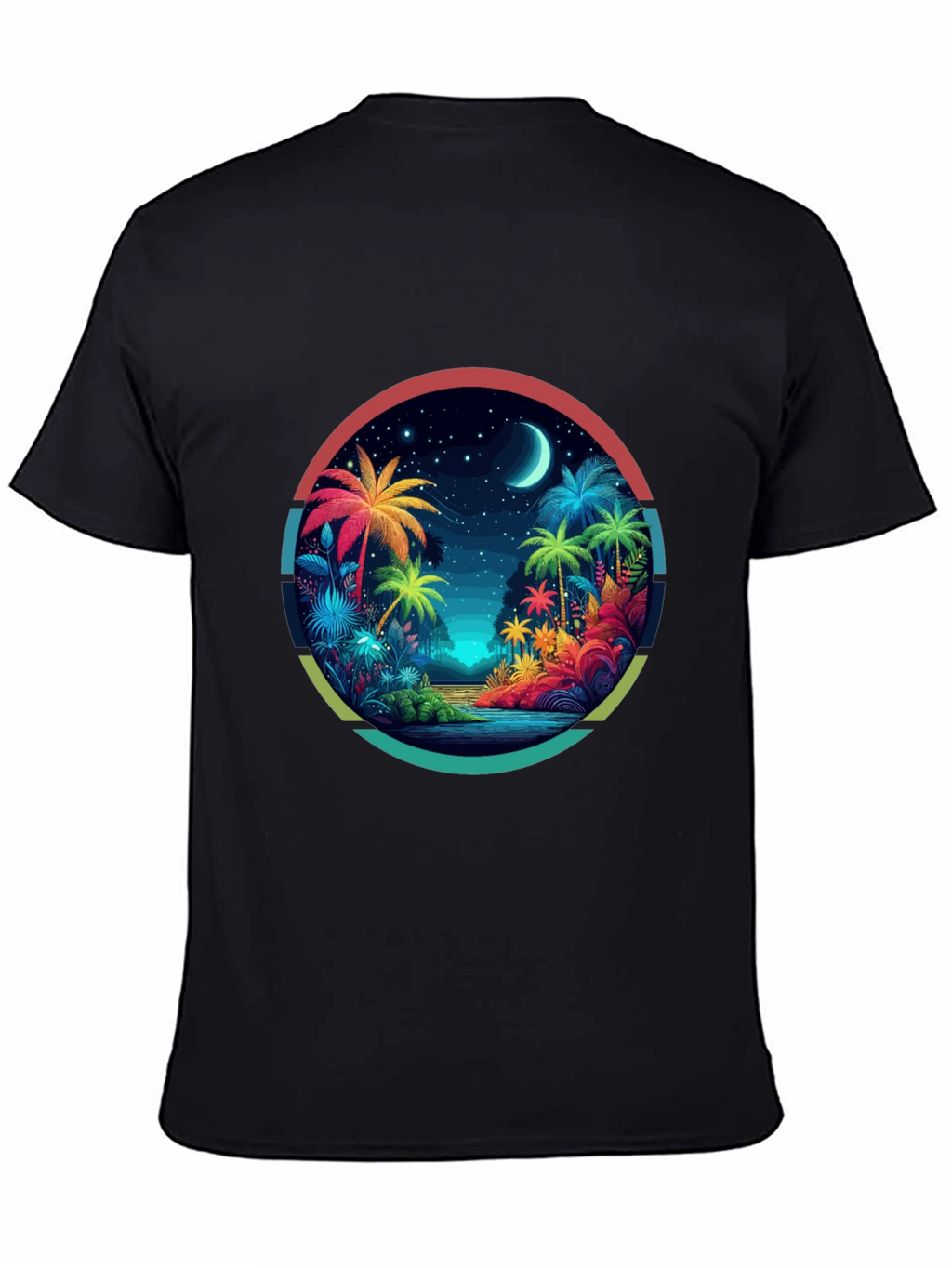 Tropical Palms Graphic Tee - Island Vibes