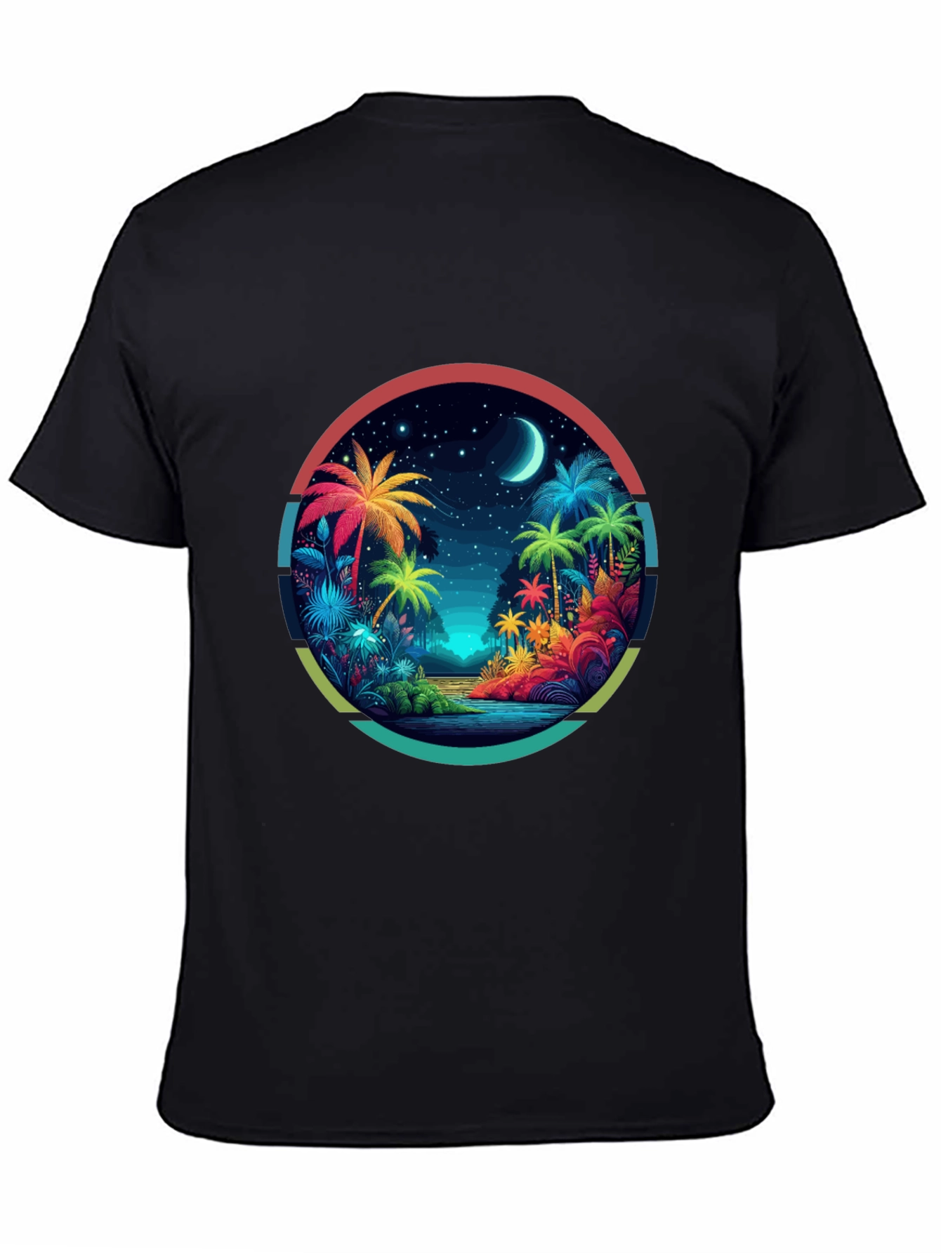 Tropical Palms Graphic Tee - Island Vibes