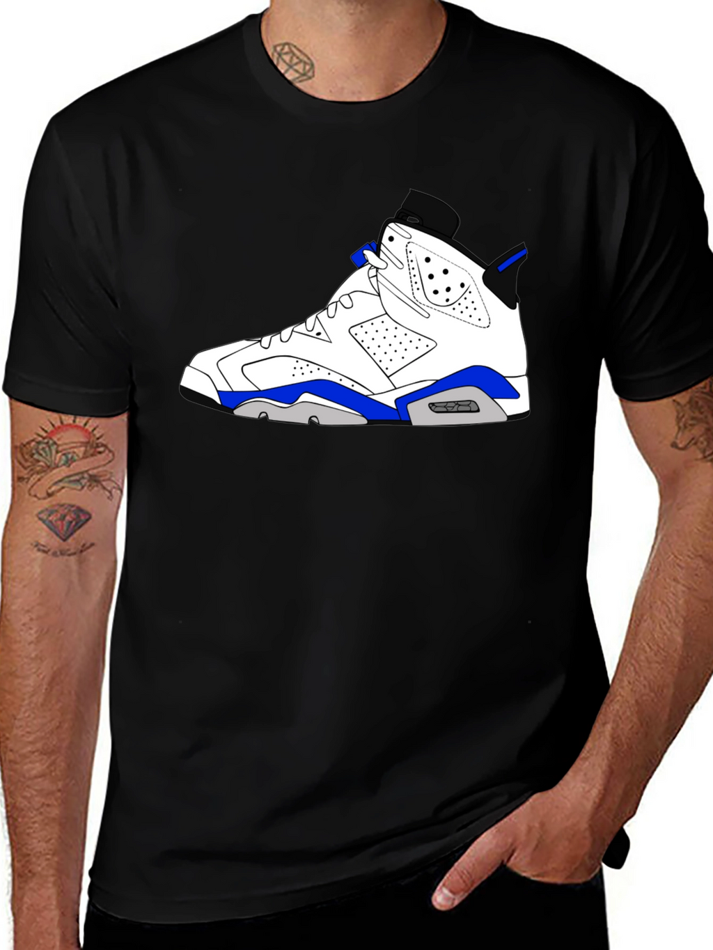 Sneaker Graphic T-Shirt - Black