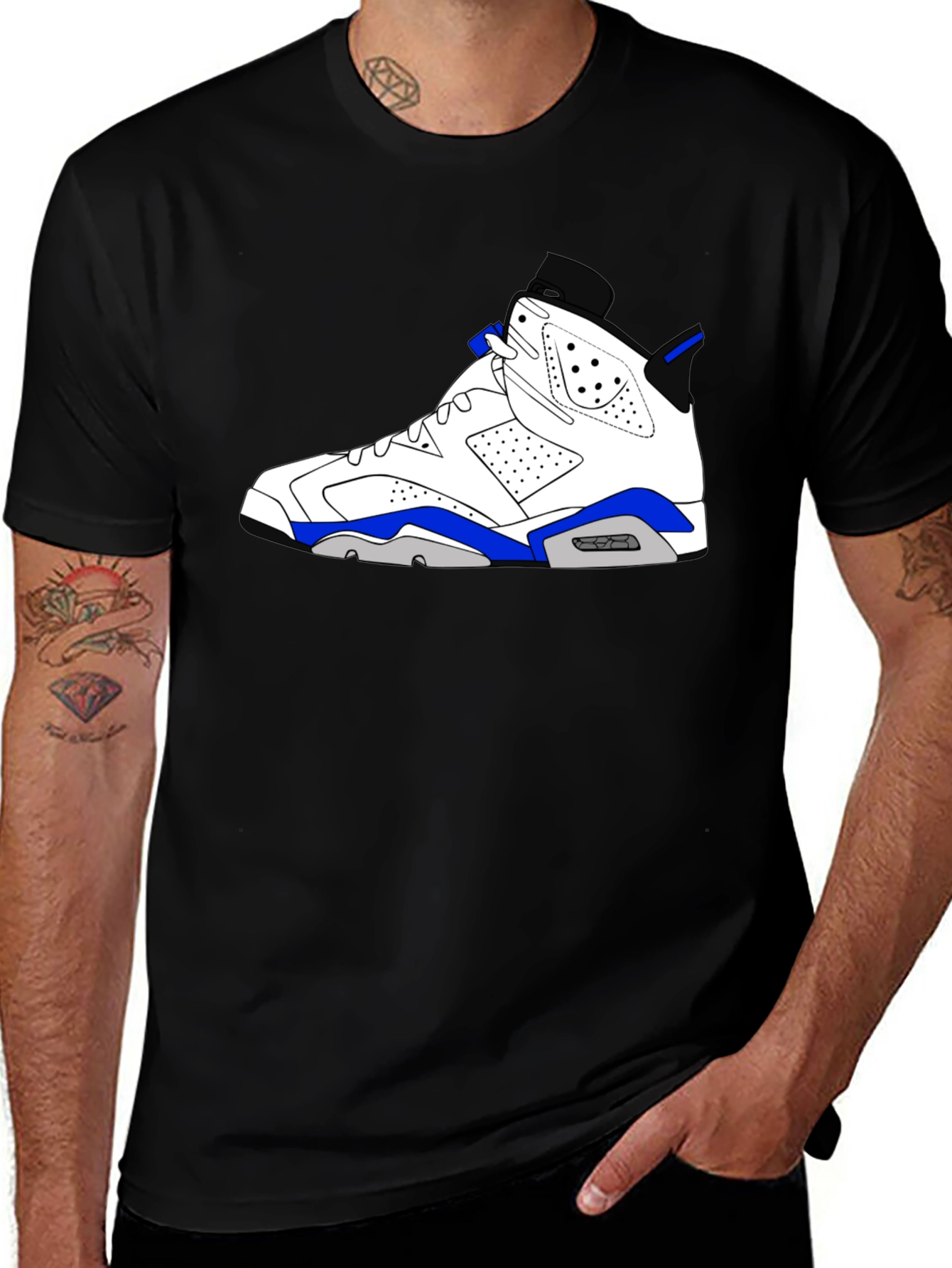 Sneaker Graphic T-Shirt - Black