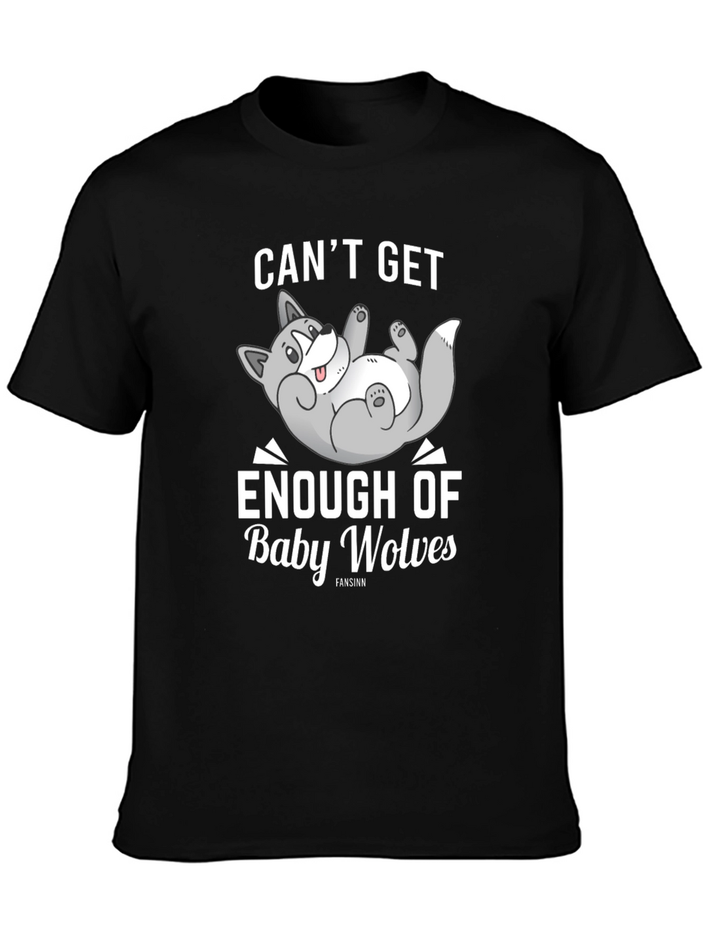 Cant Get Enough Baby Wolves Graphic T-Shirt