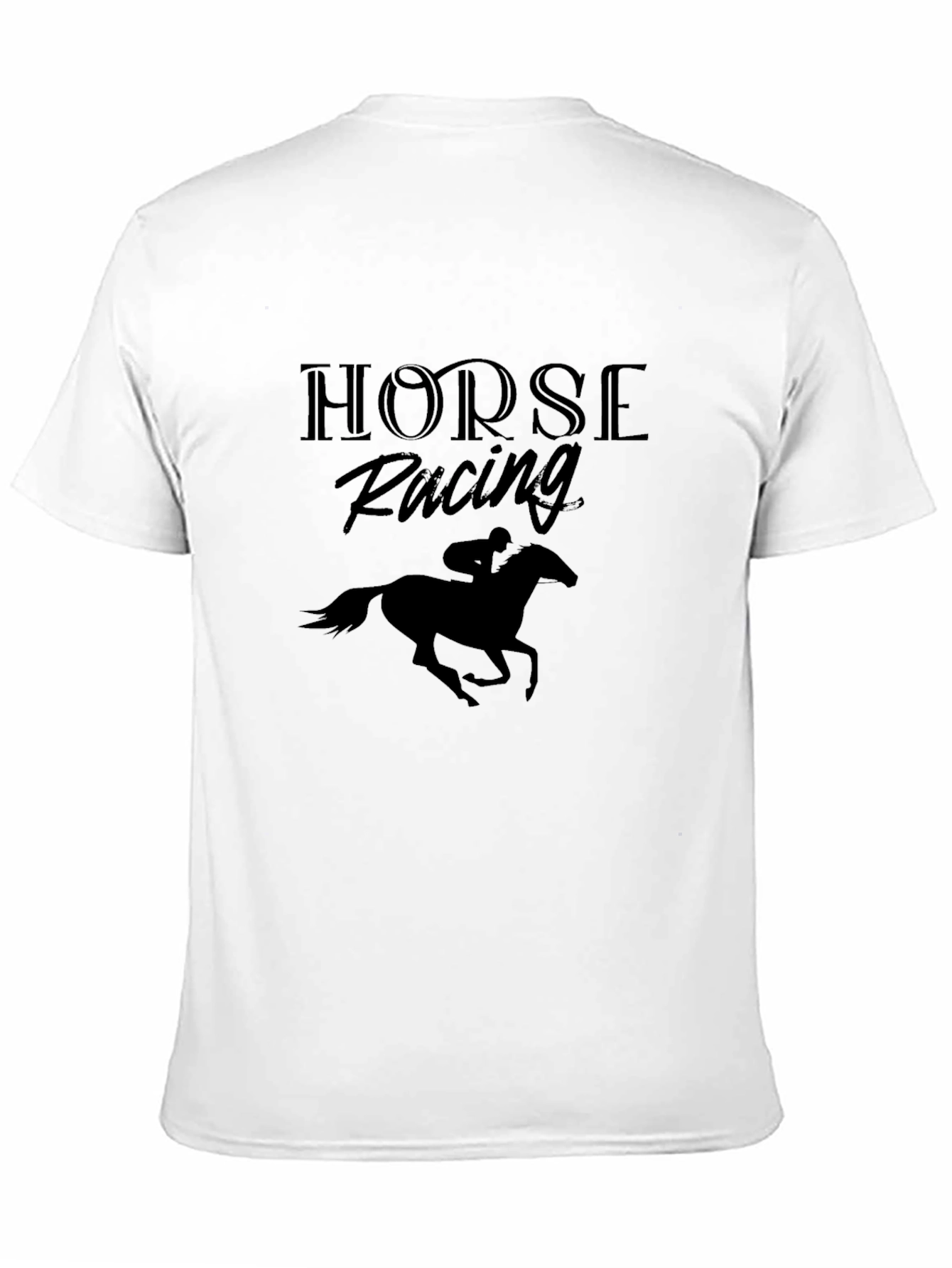 Horse Racing Silhouette Graphic Tee - Unisex