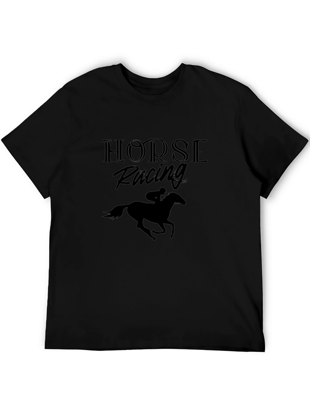 Horse Racing Silhouette Graphic Tee - Unisex