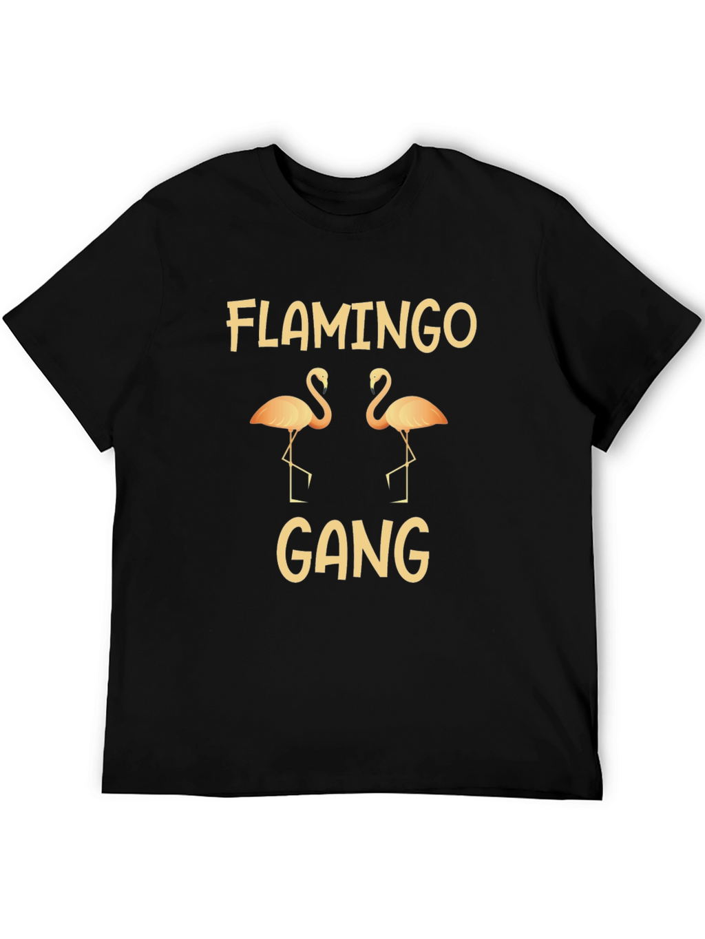 Flamingo Gang Black T-Shirt