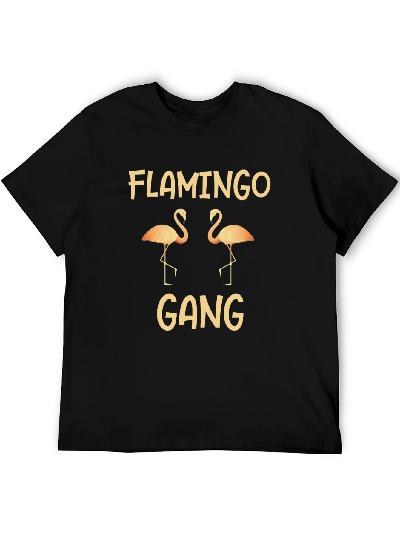 Flamingo Gang Black T-Shirt