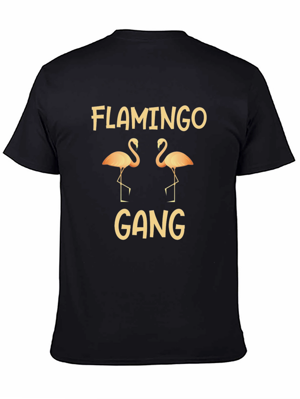 Flamingo Gang Black T-Shirt