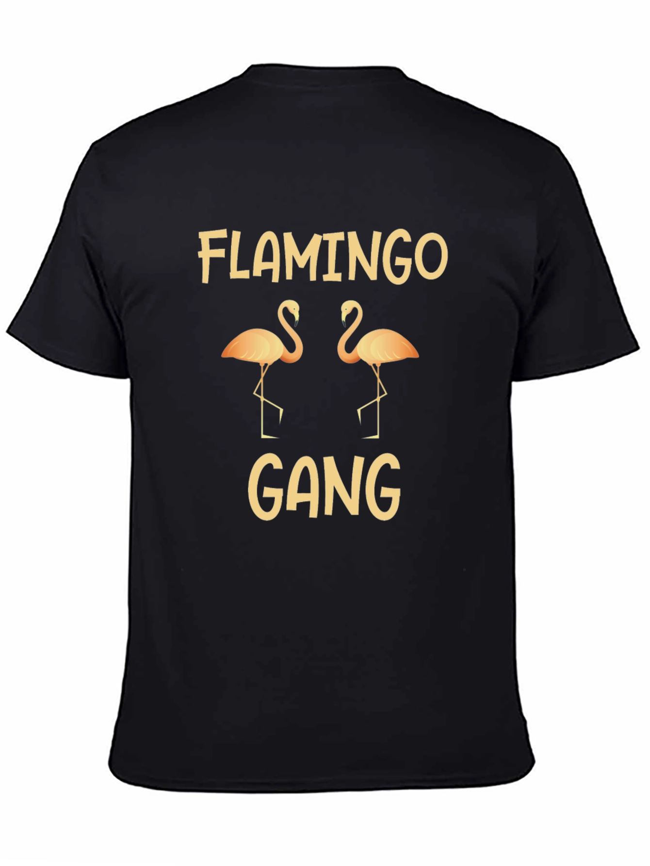 Flamingo Gang Black T-Shirt
