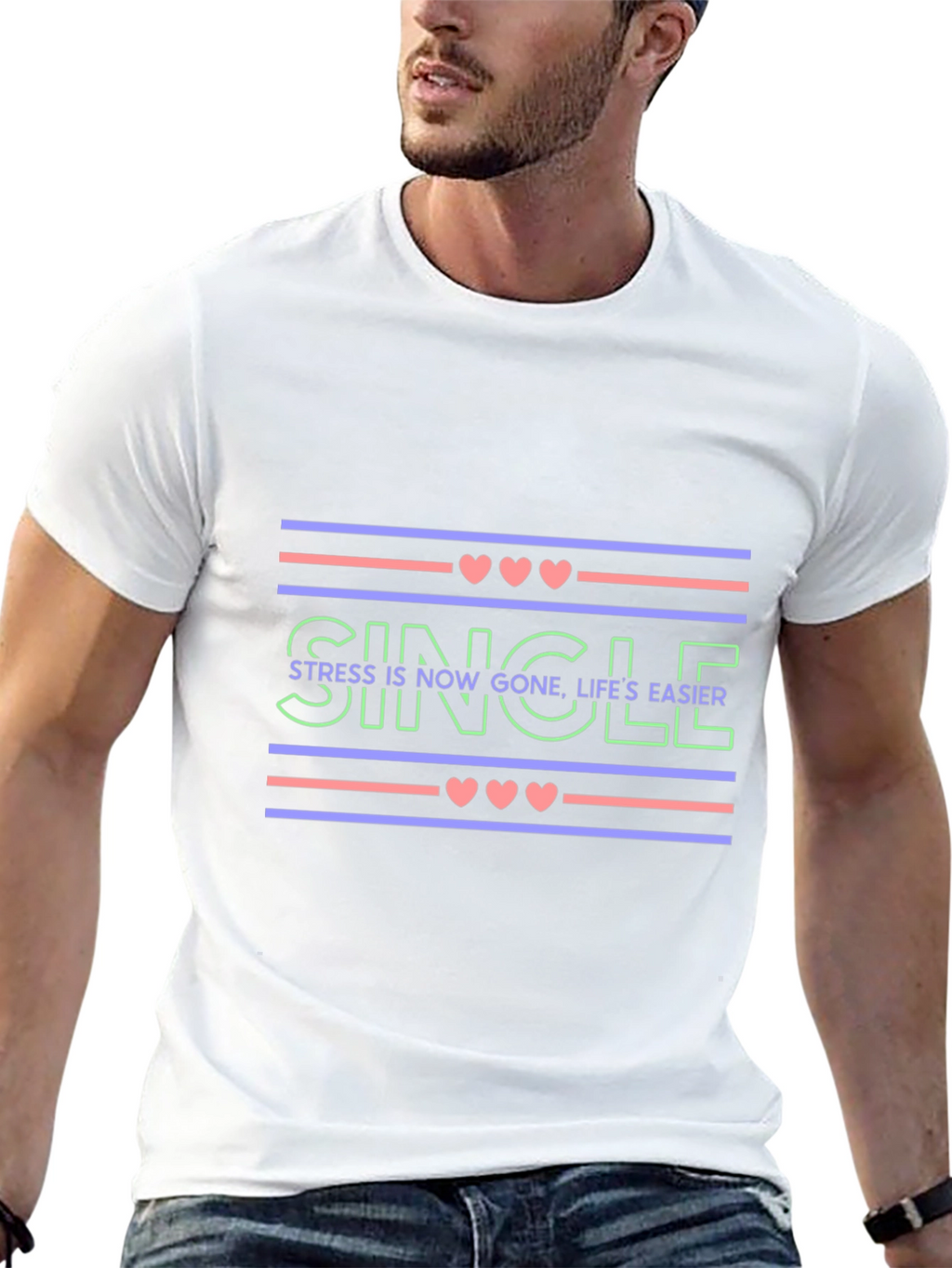 Single Life Easier Graphic Tee - Trendy Design