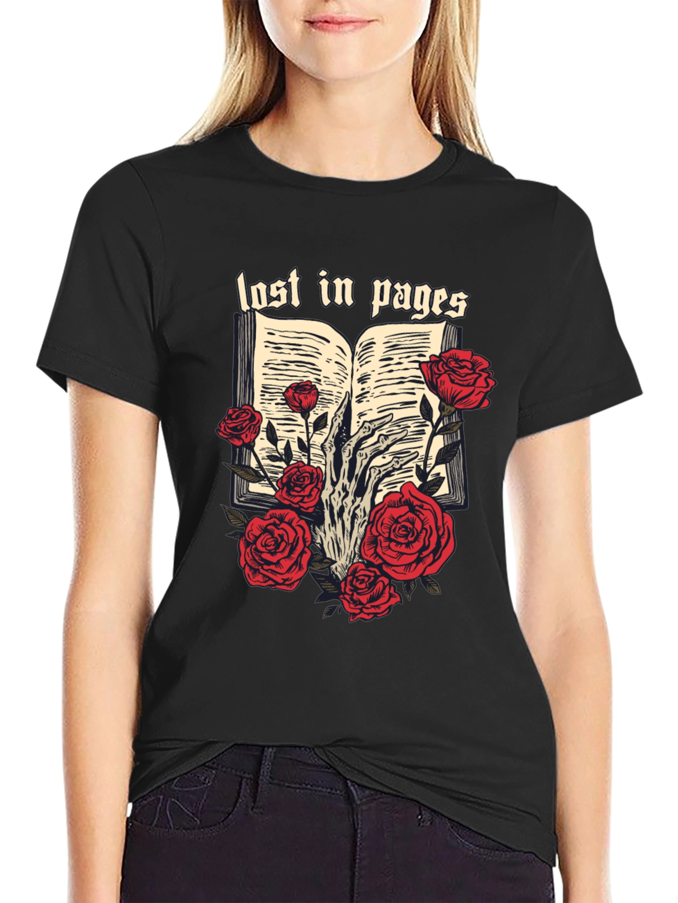 Lost in Pages Graphic Tee - Book Lovers T-Shirt
