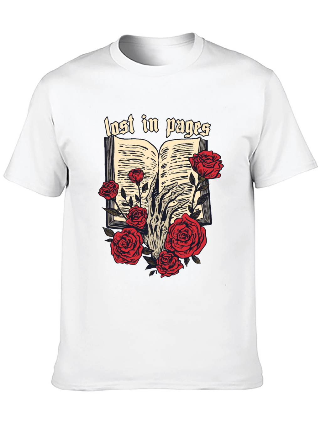 Lost in Pages Graphic Tee - Book Lovers T-Shirt